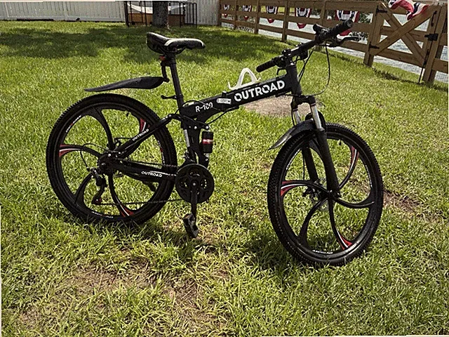 26 inch Folding Mountain Bike 21 Speed Road Bicycle Full Suspension MTB Bike