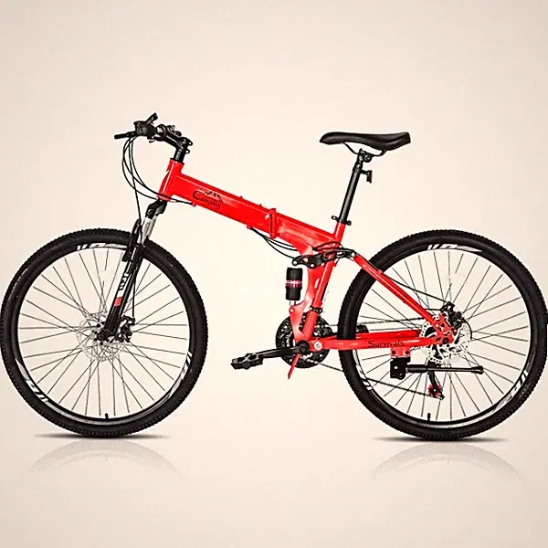 CamPingSurvivals 26in Land Rover Shimano TX30 21 Speed ​​Red Black Mountain Bike