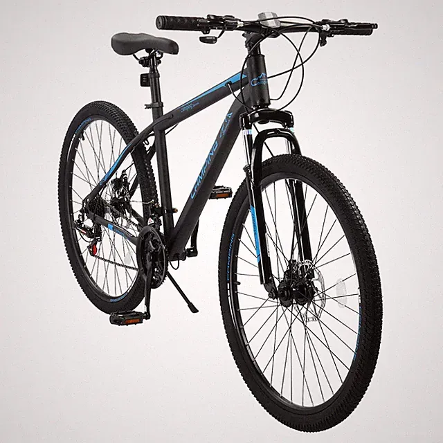 CamPingSurvivals 27.5in High Carbon Steel 21 Speed Folding Mountain Bike for Men