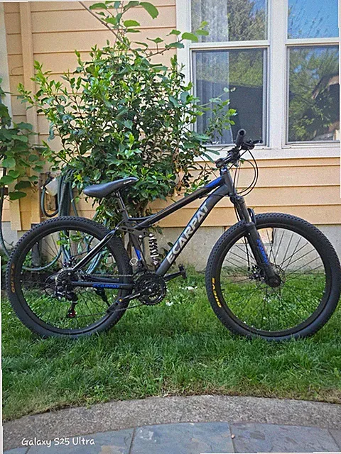 Mountain Bike 27.5" 21-Speed, Dual Disc Brake, Adjustable Seat