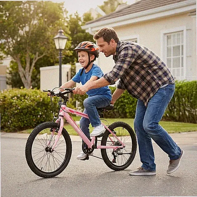 New 20in Mountain Bike 7 Speed with Steel Frame, V Brake, for Children Gift